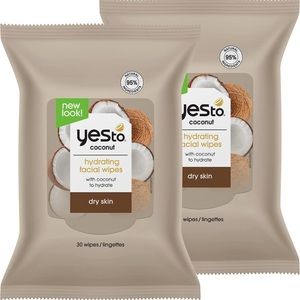 ✌🏼3/$30✌🏼Lot of 2! Yes To Coconuts Hydrating Facial Wipes, 30ct each